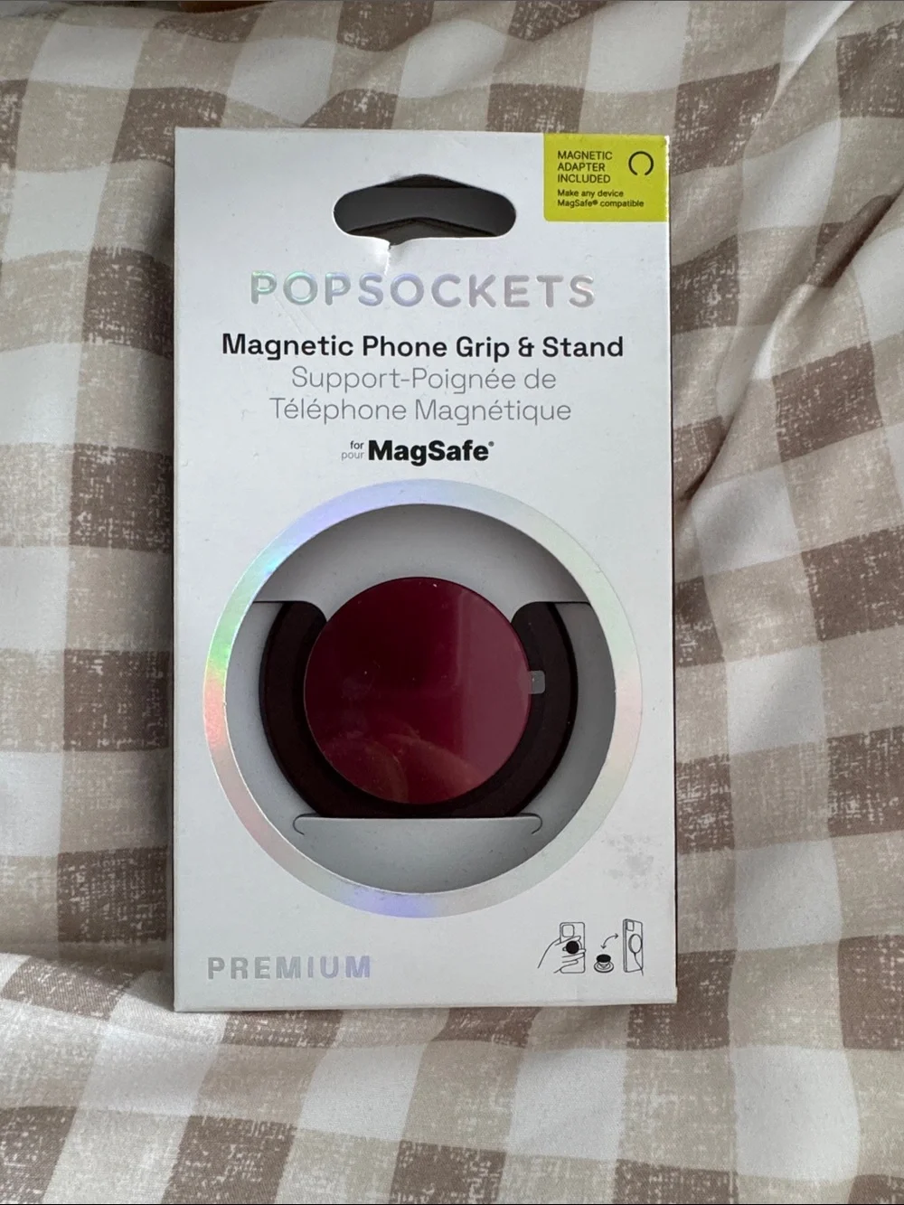 PopSockets Magnetic Phone Grip & Stand - Burgundy